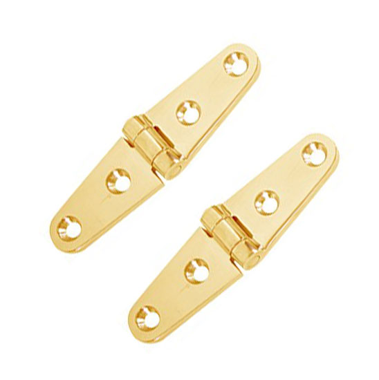 WHITECAP STRAP HINGES BRASS 4"