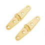 WHITECAP STRAP HINGES BRASS 4"
