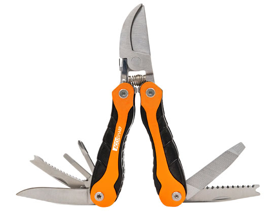 ACCUSHARP SPORTSMAN'S MULTI-TOOL 11 PIECE ORANGE