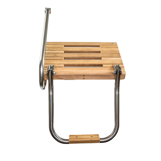 WHITECAP TEAK SWIM PLATFORM WITH LADDER