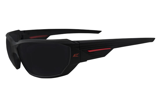 EDGE SAFETY EYEWEAR DAWSON MATTE BLACK FRAME POLARIZED SMOKE LENS