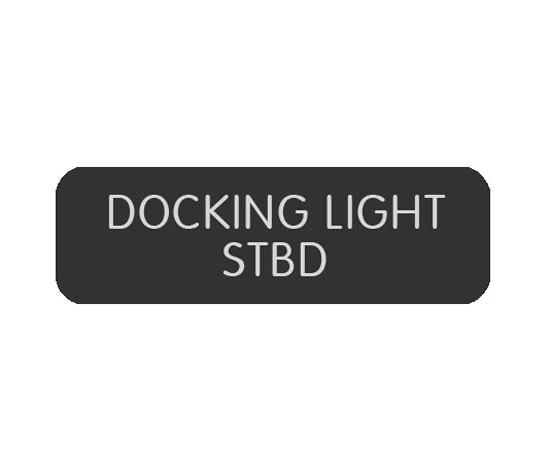 BLUE SEA 8063-0142 LABEL DOCKING LIGHT STBD LARGE FORMAT STYLE