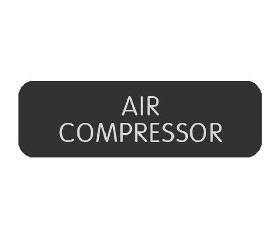 BLUE SEA 8063-0025 LABEL AIR COMPRESSOR LARGE FORMAT STYLE