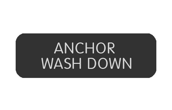 BLUE SEA 8063-0038 LABEL ANCHOR WASH DOWN LARGE FORMAT STYLE