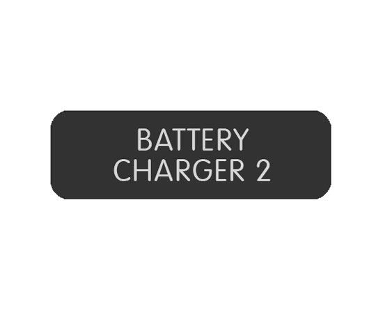 BLUE SEA 8063-0051 LABEL BATTERY CHARGER 2 LARGE FORMAT