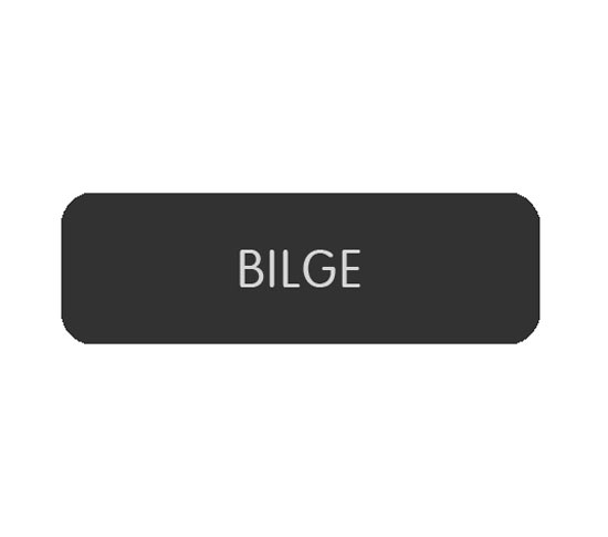 BLUE SEA 8063-0055 LABEL BILGE LARGE FORMAT STYLE