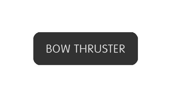 BLUE SEA 8063-0069 LABEL BOW THRUSTER LARGE FORMAT STYLE