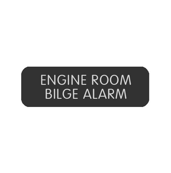 BLUE SEA 8063-0152 LABEL ENGINE ROOM BILGE ALARM LARGE FORMAT STYLE