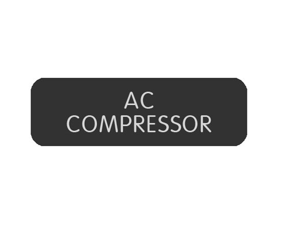 BLUE SEA 8063-0011 LABEL AC COMPRESSOR LARGE FORMAT STYLE