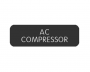 BLUE SEA 8063-0011 LABEL AC COMPRESSOR LARGE FORMAT STYLE