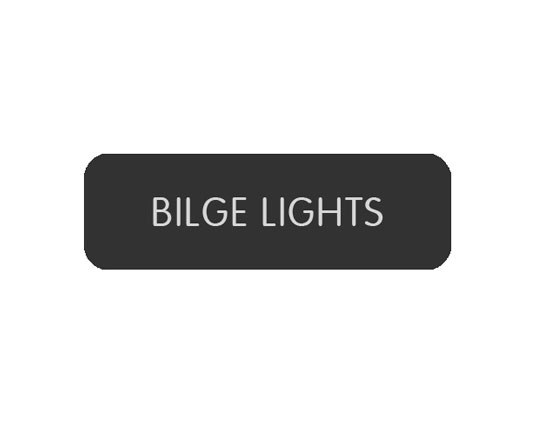 BLUE SEA 8063-0060 LABEL BILGE LIGHTS LARGE FORMAT STYLE