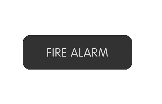 BLUE SEA 8063-0185 LABEL FIRE ALARM LARGE FORMAT STYLE