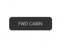 BLUE SEA 8063-0216 LABEL FWD CABIN LARGE FORMAT STYLE
