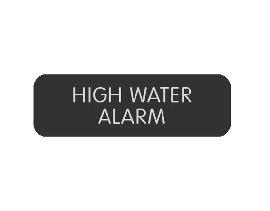 BLUE SEA 8063-0264 LABEL HIGH WATER ALARM LARGE FORMAT STYLE