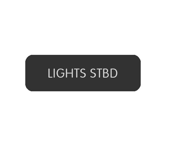 BLUE SEA 8063-0299 LABEL LIGHTS STBD LARGE FORMAT STYLE