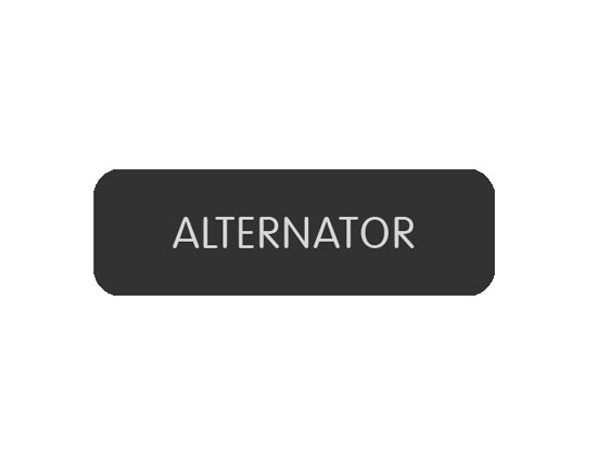 BLUE SEA 8063-0461 LABEL ALTERNATOR LARGE FORMAT STYLE