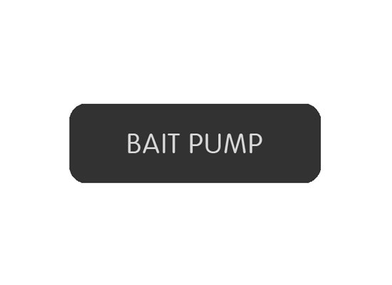 BLUE SEA 8063-0044 LABEL BAIT PUMP LARGE FORMAT STYLE