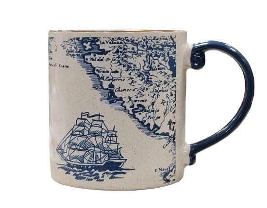 SPECTRUM NAUTICAL MAPS CAPTAINS MUG 21 OZ ASSORTED ICONS