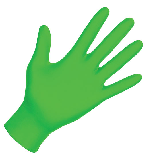 RAVEN 7 MIL NITRILE HI-VIS GLOVES (BOX/100)