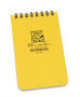 RITE IN THE RAIN ALL WEATHER  YELLOW 3" X 5" TOP SPIRAL NOTEBOOK