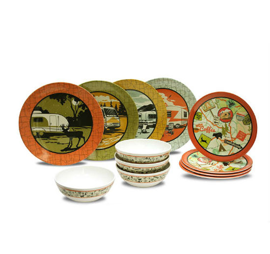 CAMP CASUAL DINNERWARE CAMPING & OUTDOOR SET 12 PIECES