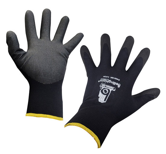 GLOVE RUBBER INSULATED BLACK MEDIUM (6/PACK)