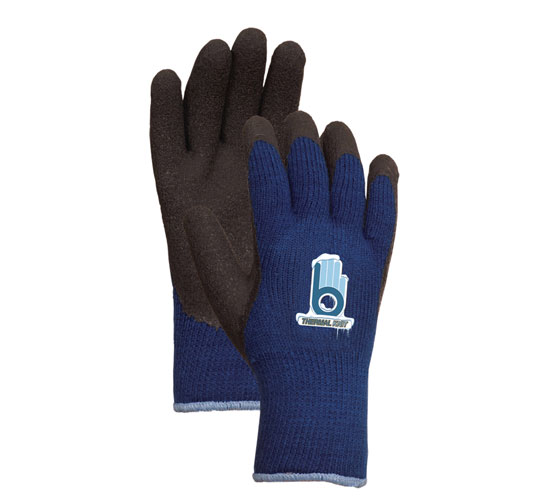 GLOVE THERMAL KNIT RUBBER PALM (PAIR OR 6PACK)