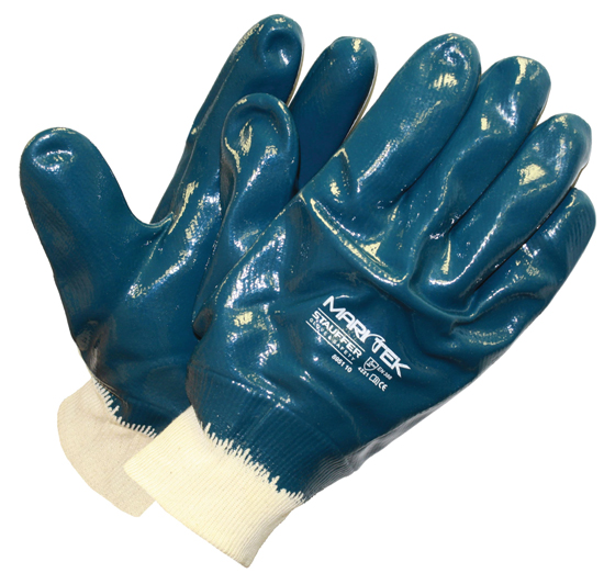 GLOVE STAUFFER MARITEK SAFETY DIPPED FULLY COATED KNIT WRIST (PAIR OR DOZ)