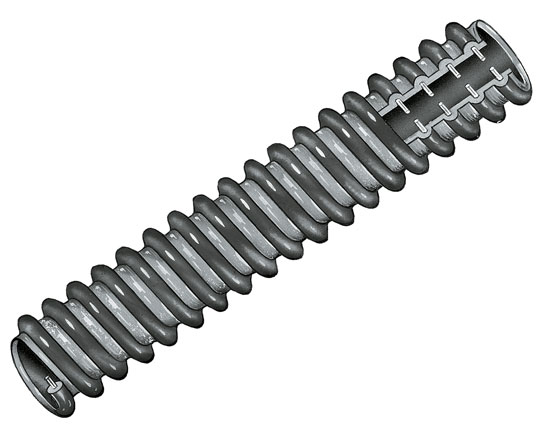 HOSE BILGE HD PVC 1" BLACK REINFORCED (BY / 50' COIL)