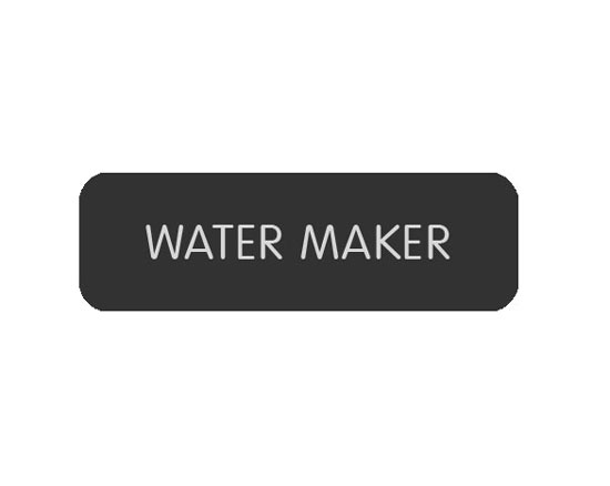 BLUE SEA 8063-0440 LABEL WATER MAKER LARGE FORMAT STYLE