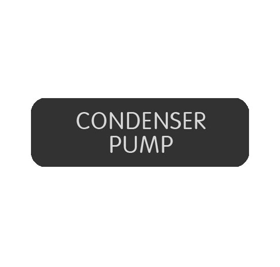 BLUE SEA 8063-0108 LABEL CONDENSER PUMP LARGE FORMAT STYLE