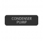 BLUE SEA 8063-0108 LABEL CONDENSER PUMP LARGE FORMAT STYLE