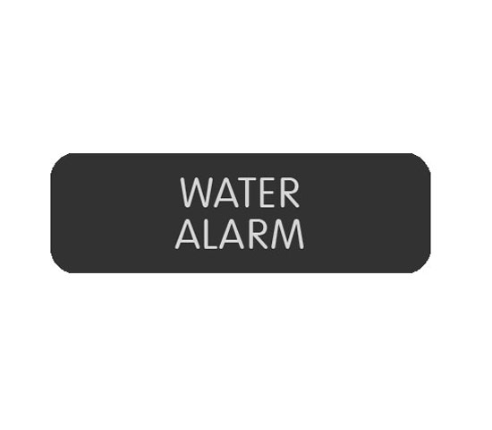 BLUE SEA 8063-0437 LABEL WATER ALARM LARGE FORMAT STYLE