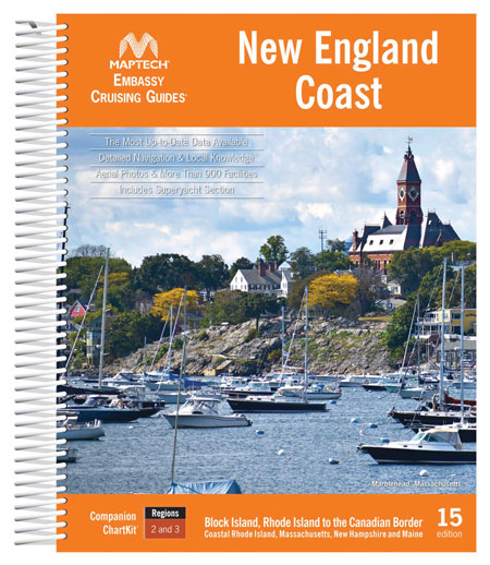 MAPTECH EMBASSY GUIDE NEW ENGLAND COAST 16TH ED