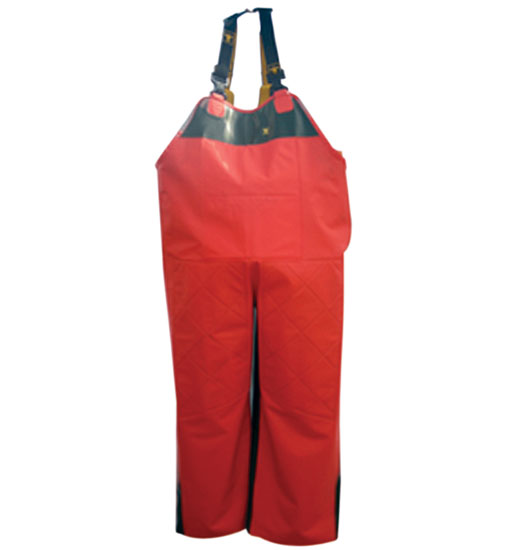 GUY COTTEN X-TRAPPER ROCK BIB PANTS MD ORANGE/GREEN