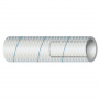 SHIELDS HOSE PVC REINFORCED CLEAR W/BLUE TRACER (BY FOOT OR 50' COIL)