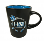 HAMILTON MARINE COFFEE MUG 12OZ BLACK, WITH BOATING AROUND LOGO