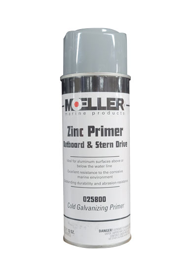 MOELLER ZINC PRIMER COLD GALVANIZING #025800 GRAY 12 OZ AEROSOL CAN