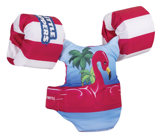 FULL THROTTLE LIFEVEST TYPE 3 FLAMINGO LITTLE DIPPER CHILD 30-50 LBS