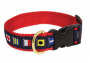 DOG COLLAR NYLON ADJUSTABLE CODE FLAGS