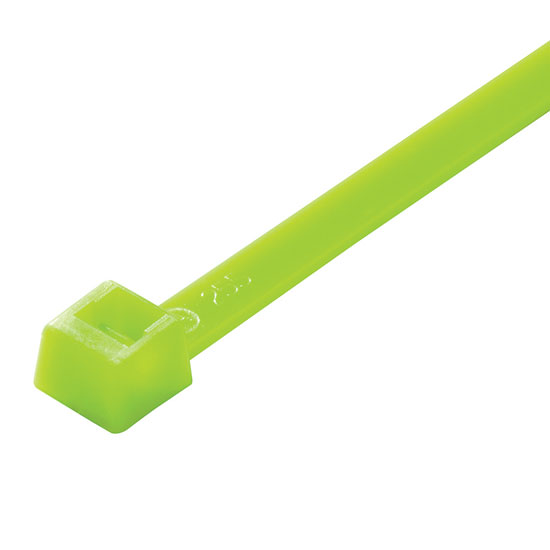 CABLE TIES 14" 50LBS 100/PK FLUORESCENT GREEN