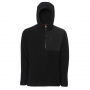 GRUNDENS BERING SEA HOODIE 1/4" ZIP MEN'S BLACK 2X-LARGE