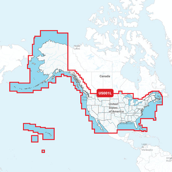 GARMIN NAVIONICS+ CHART CARD US ALL AND COASTAL CANADA