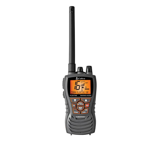 COBRA VHF HH RADIO 6 WATT FLOATING GREY