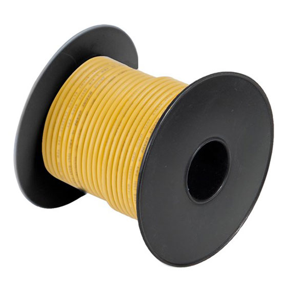 WIRE TINNED SAFETY 16/2 ROUND RED YELLOW 100' REEL