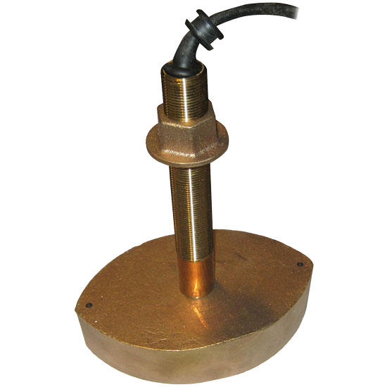 SI-TEX TRANSDUCER BRONZE THRU HULL  50/200 KHZ 1KW WITH TEMP FOR CVS128
