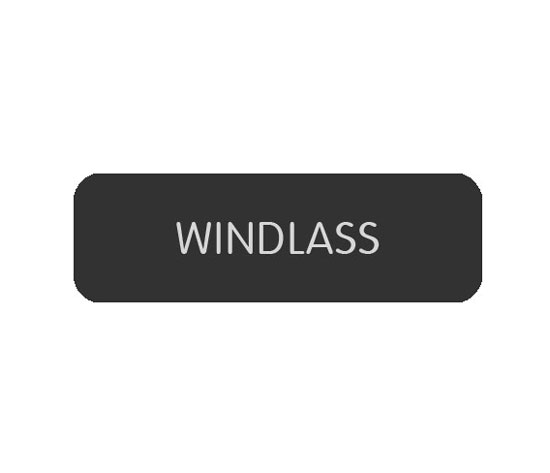 BLUE SEA 8063-0448 LABEL WINDLASS LARGE FORMAT STYLE