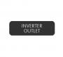 BLUE SEA 8063-0286 LABEL  INVERTER OUTLET LARGE FORMAT STYLE