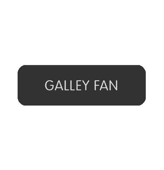 BLUE SEA 8063-0222 LABEL GALLEY FAN LARGE FORMAT STYLE