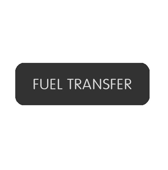 BLUE SEA 8063-0211 LABEL FUEL TRANSFER LARGE FORMAT STYLE